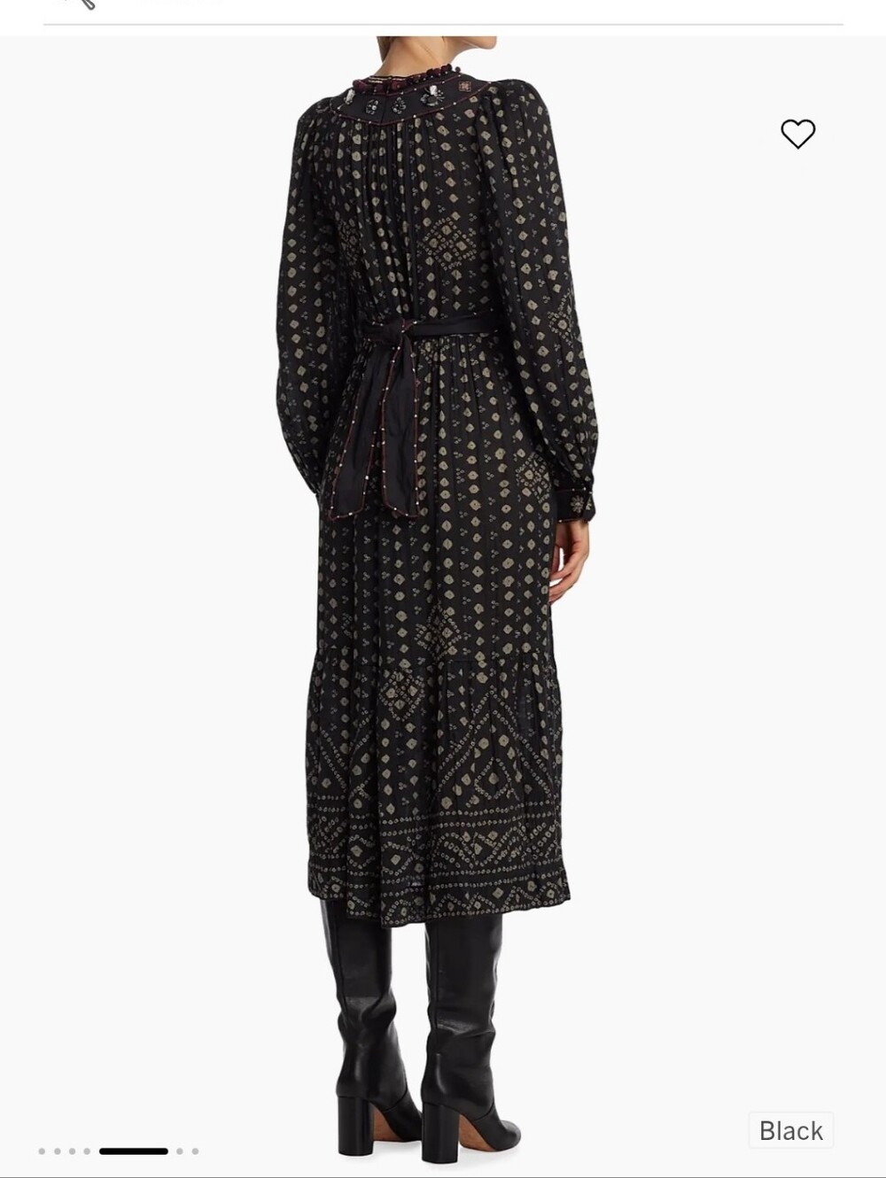 NWT Sea New York Maja Embroidered Long Sleeve Dress in Black Size Medium *Flawed - Picture 2 of 15